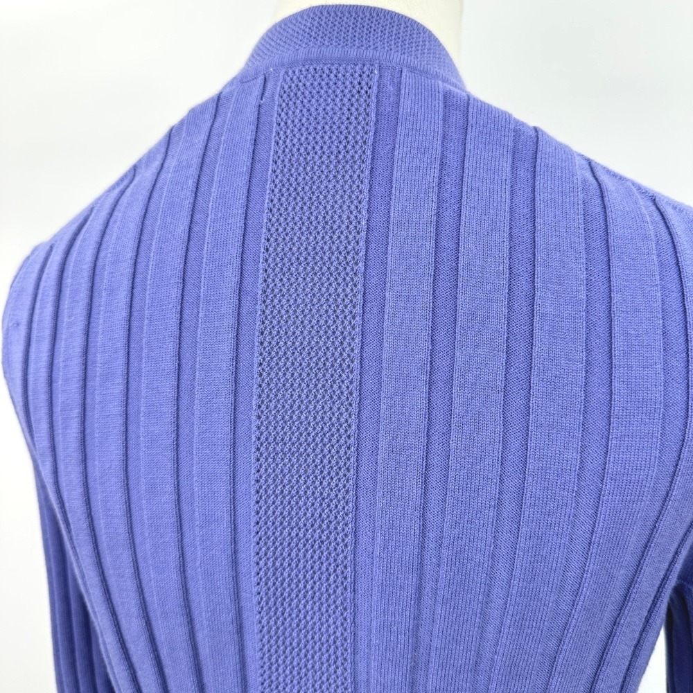 Athleta Fairway Sweater Cardigan Medium Adonis Blue/Purple‎ Pastel Capsule Clean - Picture 10 of 12